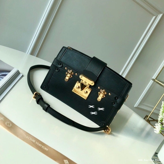 Aaa replica bags Vuitton Louis TRUNK CLUTCH 0710